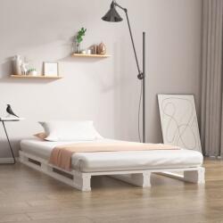 vidaXL fehér tömör fenyőfa raklapágy 75 x 190 cm (Small Single) (821418)