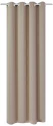 vidaXL krémszínű sötétítőfüggöny fém fűzőlyukakkal 270 x 245 cm (132205) - vidaxl