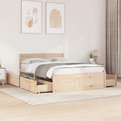 vidaXL tömör fenyőfa ágy matrac nélkül 120 x 190 cm (3282360)