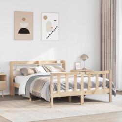 vidaXL tömör fenyőfa ágy matrac nélkül 150x200 cm (3306582)