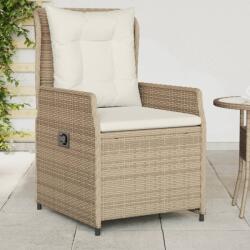 vidaXL 2 db bézs polyrattan dönthető kerti szék (368656)