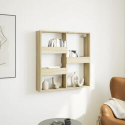 vidaXL sonoma tölgy színű szerelt fa faliszekrény 80 x 15 x 80 cm (854546) - vidaxl