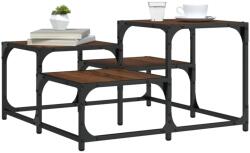 vidaXL barna tölgy színű szerelt fa dohányzóasztal 68 x 68 x 40 cm (837751) - vidaxl
