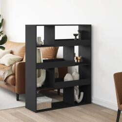 vidaXL fekete szerelt fa könyvespolc 100 x 33 x 125, 5 cm (3309331)