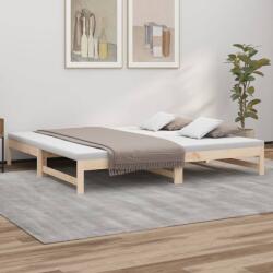 vidaXL tömör fenyőfa kihúzható kanapéágy 2x(80x200) cm (823409)