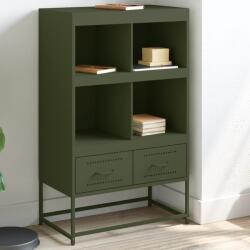 vidaXL olívazöld acél magasszekrény 68x39x111, 5 cm (846606)