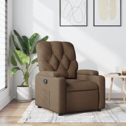 vidaXL barna szövet dönthető szék (372483) - vidaxl