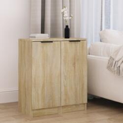 vidaXL 2 db sonoma-tölgyszínű szerelt fa tálalószekrény 30x30x70 cm (811140)