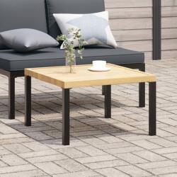 vidaXL fekete alumínium kerti dohányzóasztal 65 x 65 x 40 cm (4008573)