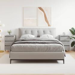 vidaXL 2 db betonszürke szerelt fa éjjeliszekrény 40x35x69 cm (826917)