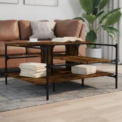 vidaXL füstös tölgy színű műfa dohányzóasztal 100x100x48, 5 cm (842313)