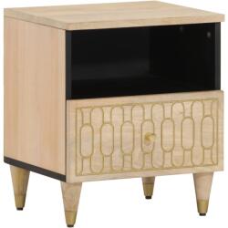 vidaXL 2 db tömör mangófa éjjeliszekrény 40 x 33 x 46 cm (358255)