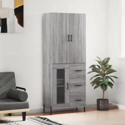 vidaXL szürke sonoma szerelt fa magasszekrény 69, 5 x 34 x 180 cm (3195969)