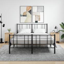 vidaXL 2 db sonoma tölgy színű szerelt fa éjjeliszekrény 40x30x50 cm (826851)