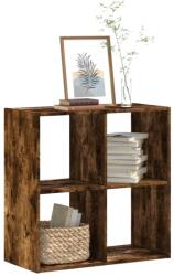 vidaXL füstös tölgy színű szerelt fa könyvespolc 68, 5 x 32 x 68, 5 cm (852829)