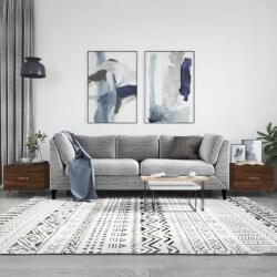 vidaXL 2 db barna tölgy szerelt fa dohányzóasztal 50 x 50 x 40 cm (829347)