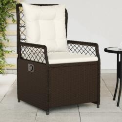 vidaXL 2 db barna polyrattan dönthető kerti szék (368662)