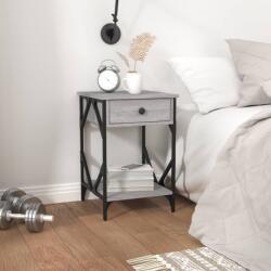 vidaXL 2 db szürke sonoma színű szerelt fa éjjeliszekrény 40x42x60 cm (826342) - vidaxl