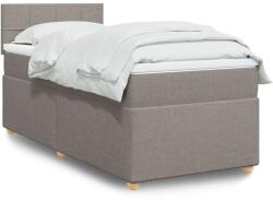 vidaXL tópszínű szövet rugós ágy matraccal 90 x 190 cm (3288839)