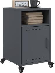 vidaXL 2 db antracitszürke acél éjjeliszekrény 36x39x59 cm (846721)