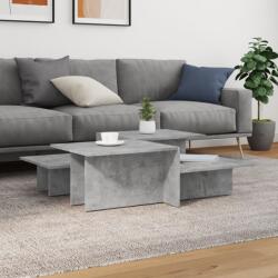 vidaXL 2 db betonszürke szerelt fa dohányzóasztal (3216153) - vidaxl