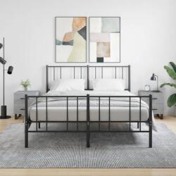 vidaXL 2 db betonszürke szerelt fa éjjeliszekrény 40 x 35 x 47, 5 cm (827365)