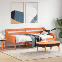 vidaXL viaszbarna tömör fenyőfa kanapéágy matrac nélkül 90 x 190 cm (842841)