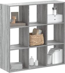vidaXL szürke sonoma színű szerelt fa könyvespolc 102 x 32 x 102 cm (852821)