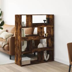 vidaXL füstös tölgy színű szerelt fa könyvespolc 100 x 33 x 125, 5 cm (3309334)