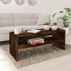 vidaXL füstös tölgy színű szerelt fa dohányzóasztal 100 x 40 x 40 cm (815255)