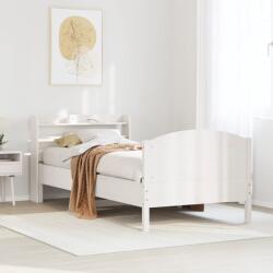 vidaXL fehér tömör fenyőfa ágy matrac nélkül 75 x 190 cm (3306991)