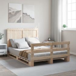 vidaXL tömör fenyőfa ágykeret fejtámlával 140 x 200 cm (3281540)