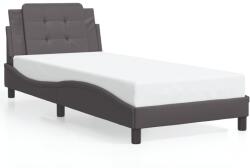 vidaXL szürke műbőr ágykeret fejtámlával 90x190 cm (3208152)