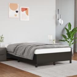 vidaXL fekete műbőr ágykeret 120 x 200 cm (347239)