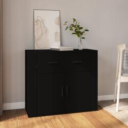 vidaXL fekete szerelt fa tálalószekrény 80x33 x70 cm (816569)