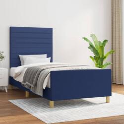 vidaXL ágykeret matrac nélkül kék 90x190 cm szövet (3125104)