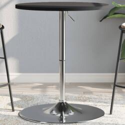 vidaXL fekete szerelt fa és krómozott acél bárasztal 60 x 60 x 90 cm (4007193) - vidaxl