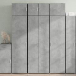 vidaXL betonszürke szerelt fa magasszekrény 70 x 42, 5 x 185 cm (3281423)