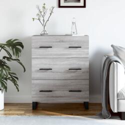 vidaXL szürke sonoma színű szerelt fa tálalószekrény 69, 5 x 34 x 90 cm (827882)