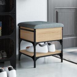 vidaXL sonoma tölgy színű szerelt fa cipőtároló pad 42 x 42 x 45 cm (835183) - vidaxl