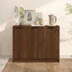 vidaXL barna tölgy színű szerelt fa tálalószekrény 90, 5 x 30 x 70 cm (817026) - vidaxl