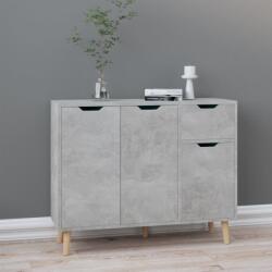 vidaXL betonszürke szerelt fa tálalószekrény 90 x 30 x 72 cm (326817) - vidaxl