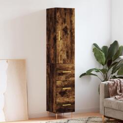vidaXL füstös tölgy színű szerelt fa magasszekrény 34, 5x34x180 cm (3198846)