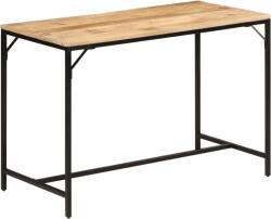 vidaXL tömör nyers mangófa és vas étkezőasztal 110 x 55 x 75 cm (372727)