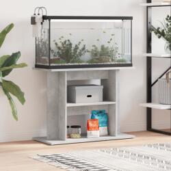 vidaXL betonszürke szerelt fa akváriumi állvány 80x35x60 cm (833579)