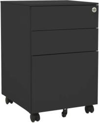 vidaXL antacitszürke acél mobil iratszekrény 39 x 45 x 60 cm (335981) - vidaxl