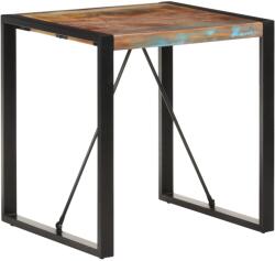 vidaXL tömör újrahasznosított fa étkezőasztal 70 x 70 x 75 cm (321597)