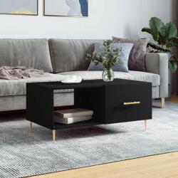 vidaXL fekete szerelt fa dohányzóasztal 90 x 50 x 40 cm (829197) - vidaxl