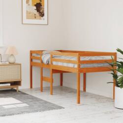 vidaXL viaszbarna tömör fenyőfa magasított ágy 80x200 cm (844482)
