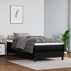 vidaXL fekete műbőr ágykeret 90x190 cm (3120670)